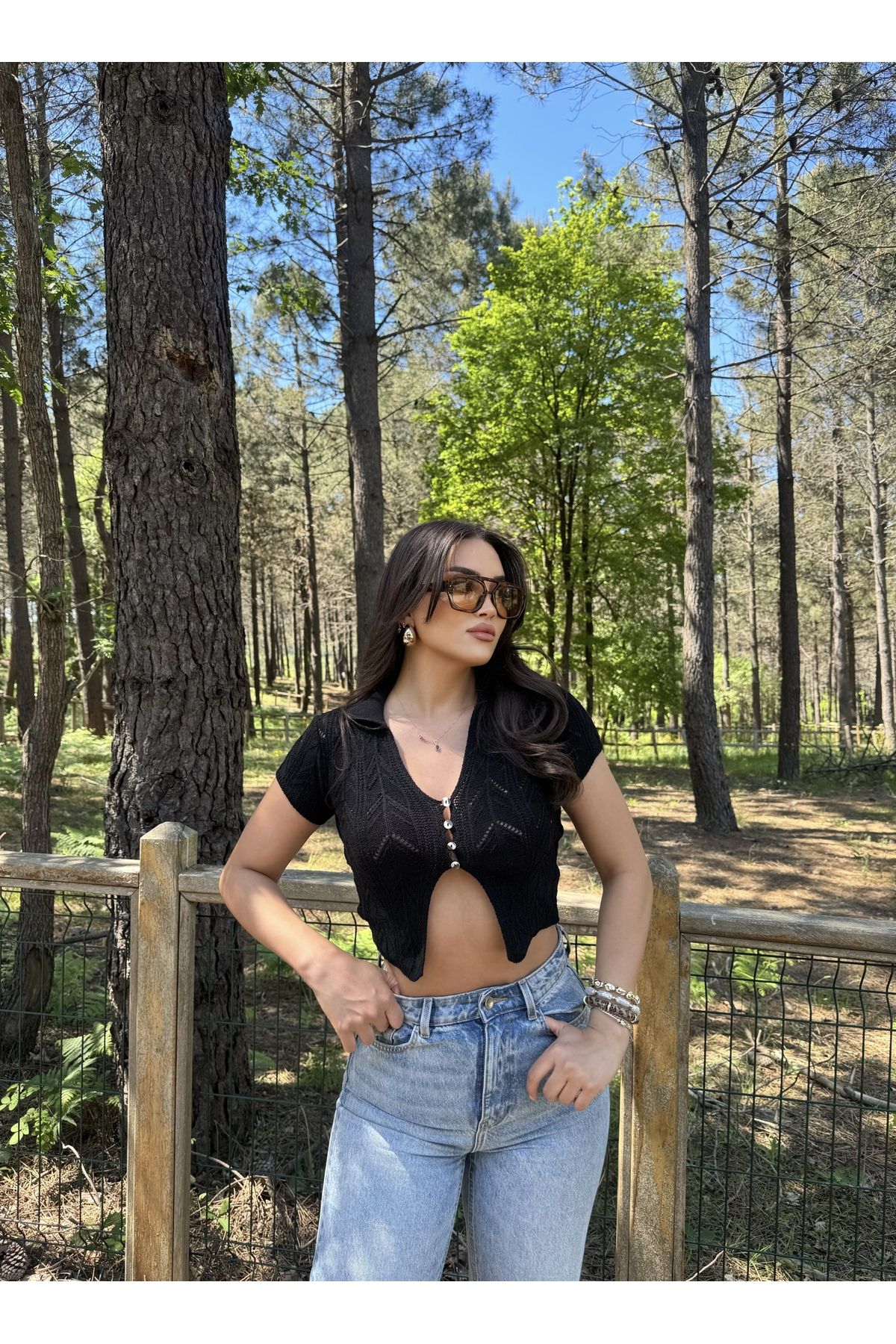 Bbeox Polo Yaka Buklet Crop