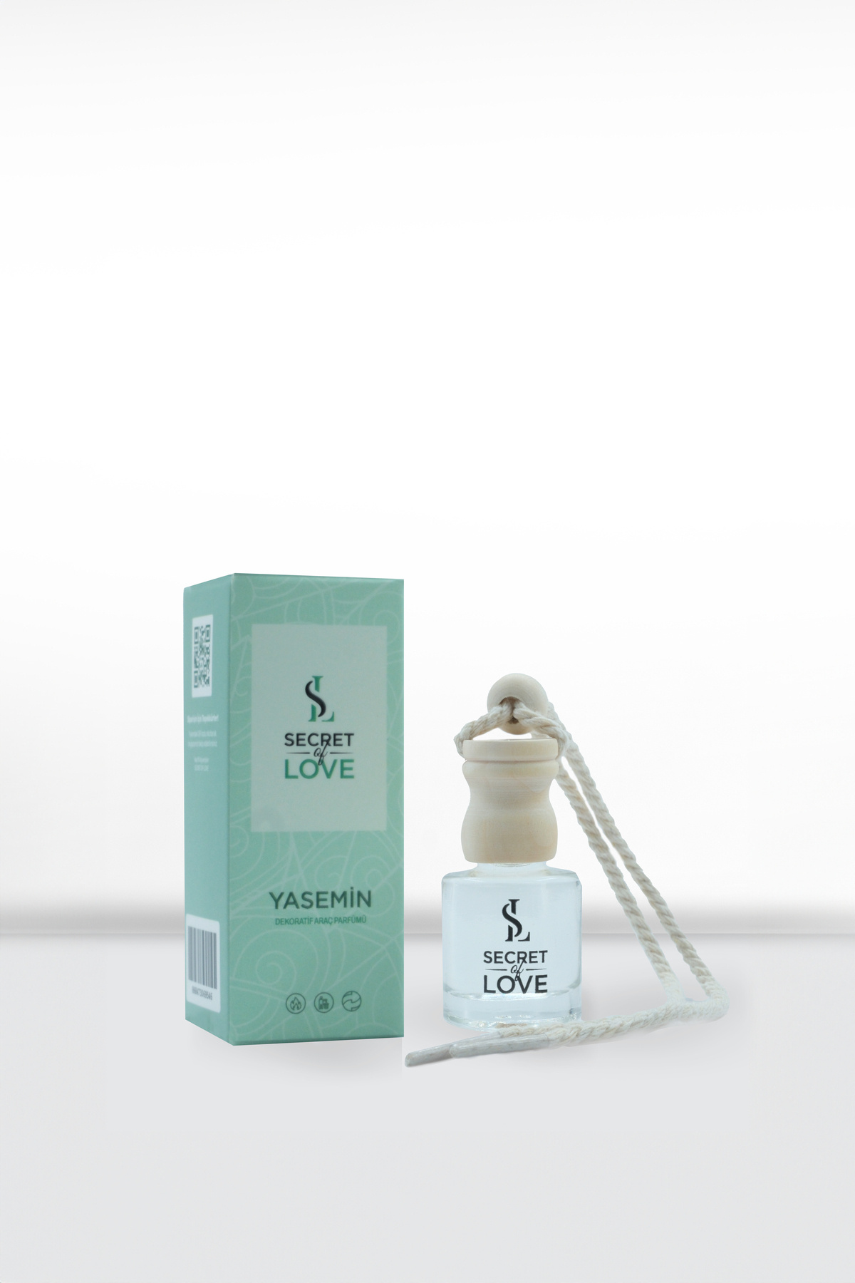 SECRET OF LOVE Premium Yasemin Oto/Araç Kokusu – Uzun Süre Ferahlık 8 ML