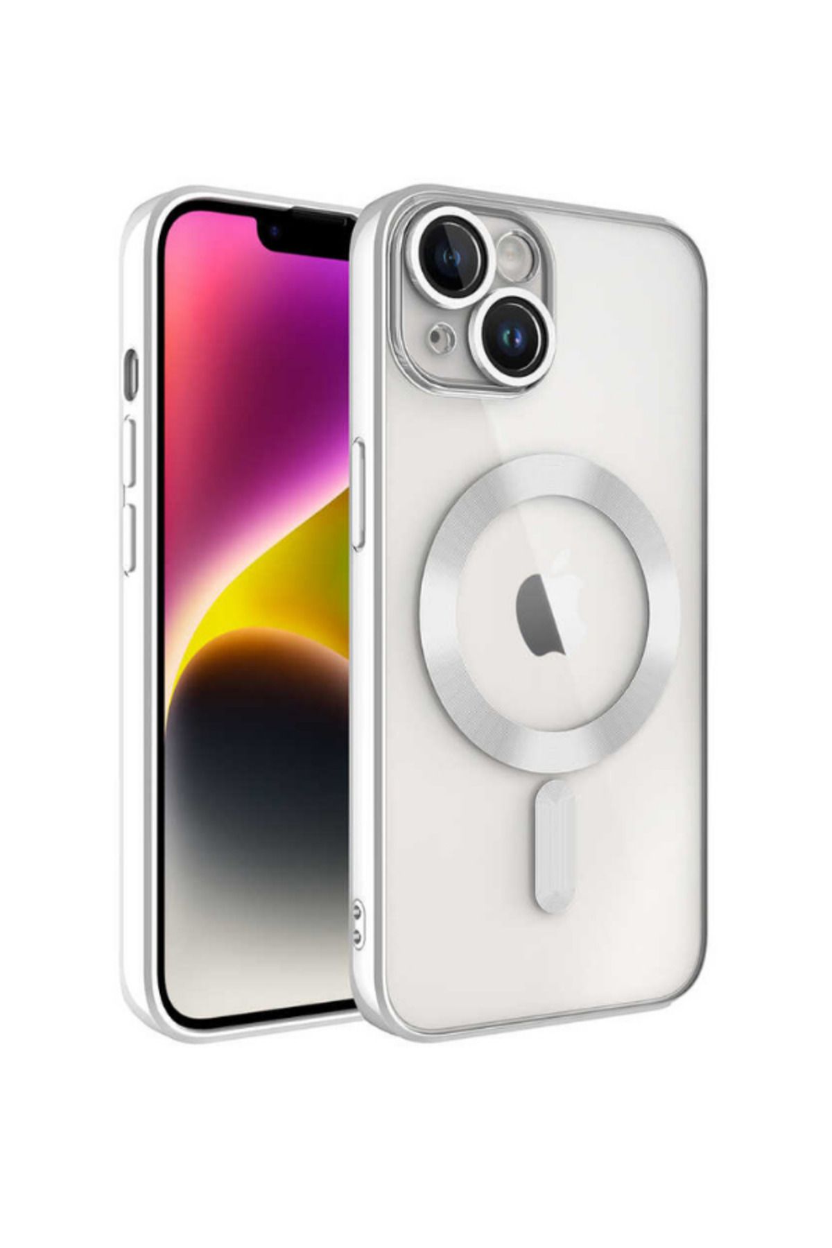 PEXURA TECH İphone 13 Magsafe Destekli 360 Koruma & Kamera Lens Koruyuculu Premium Şeffaf Telefon Kılıfı