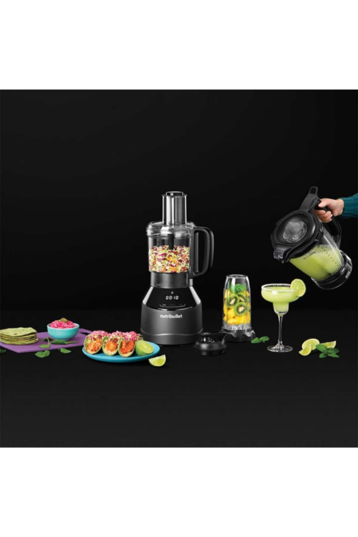 Nutribullet-1500W 3-in-1 High-Speed Multi-Functional Food Processor 1.8 L 4