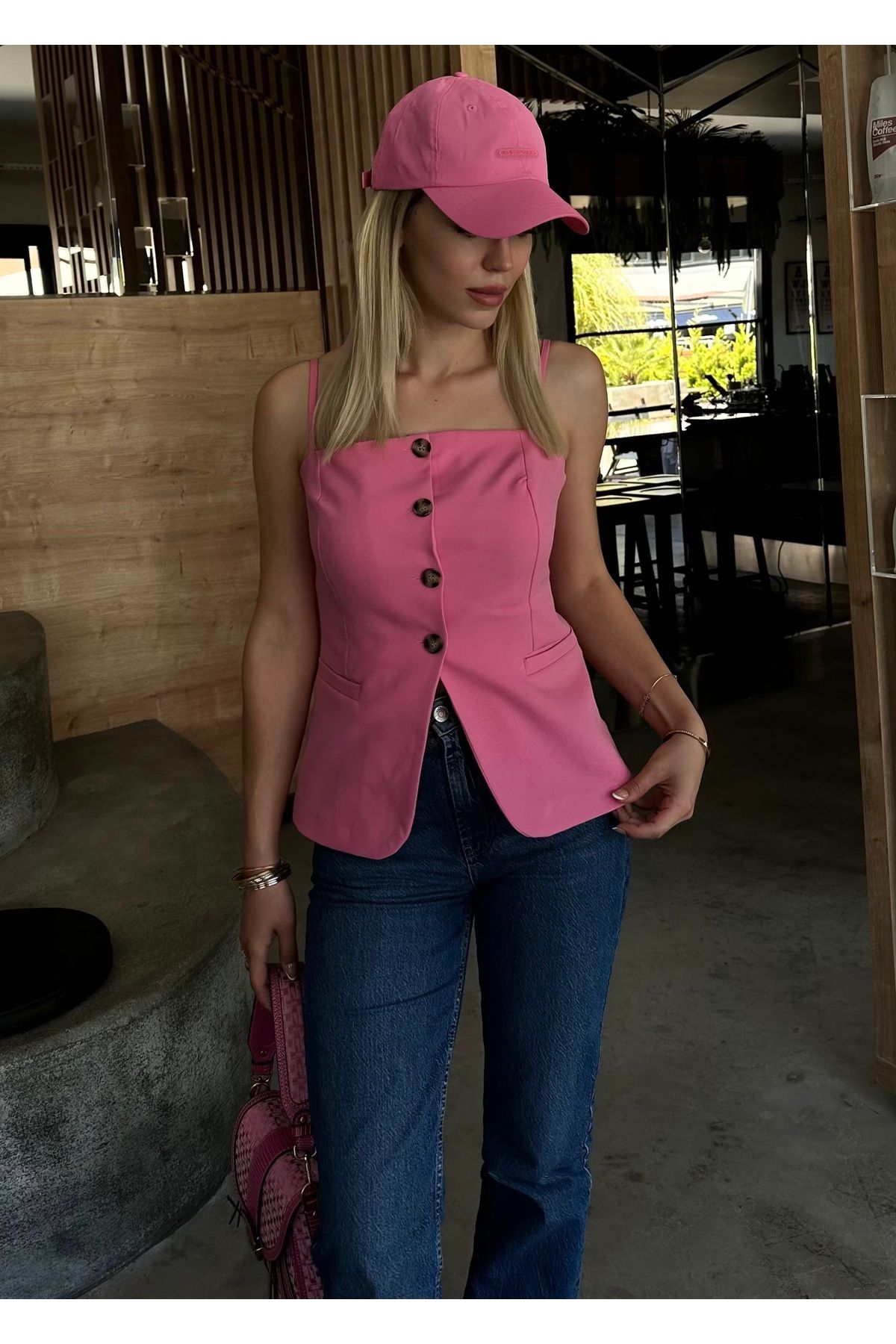 RAVİ Pembe yelek