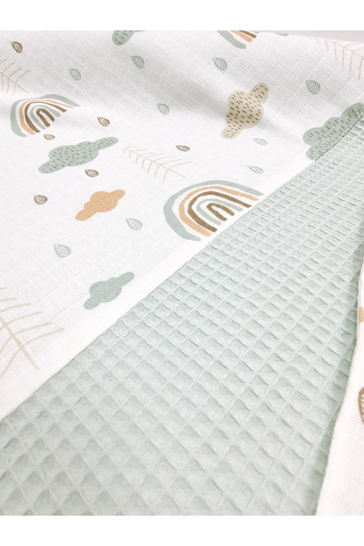Yada Baby Müslin Waffle Pike Takımı Ve Yastık Kılıfı (80 X 120 CM) fotoğrafı 6 (önizleme)