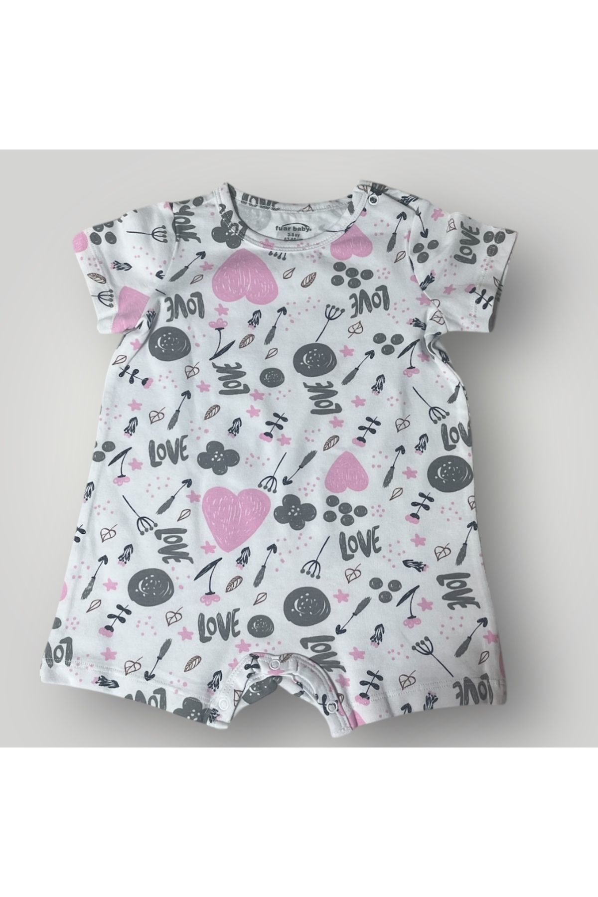 Fuar Baby Bebek şortlu tulum