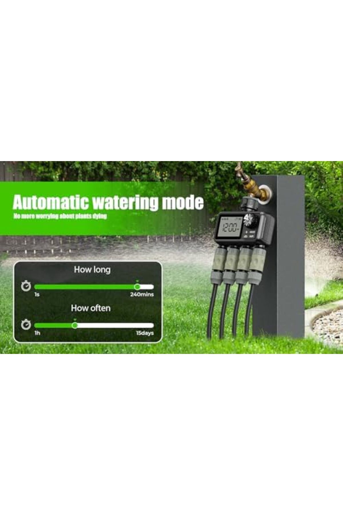 Egardenkart-Smart 4-Outlet Automatic Water Timer 8