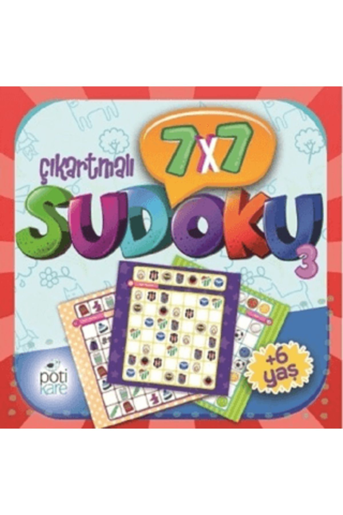 Pötikare Yayıncılık 7x7 Çıkartmalı Sudoku (3)