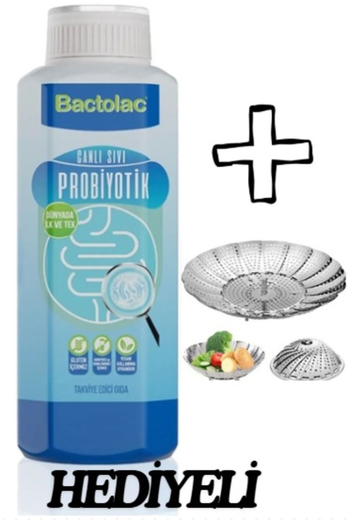 Bactolac Aktif Probiyotik - 1000 ml Bactolac ve Buharda Sebze Pişirici
