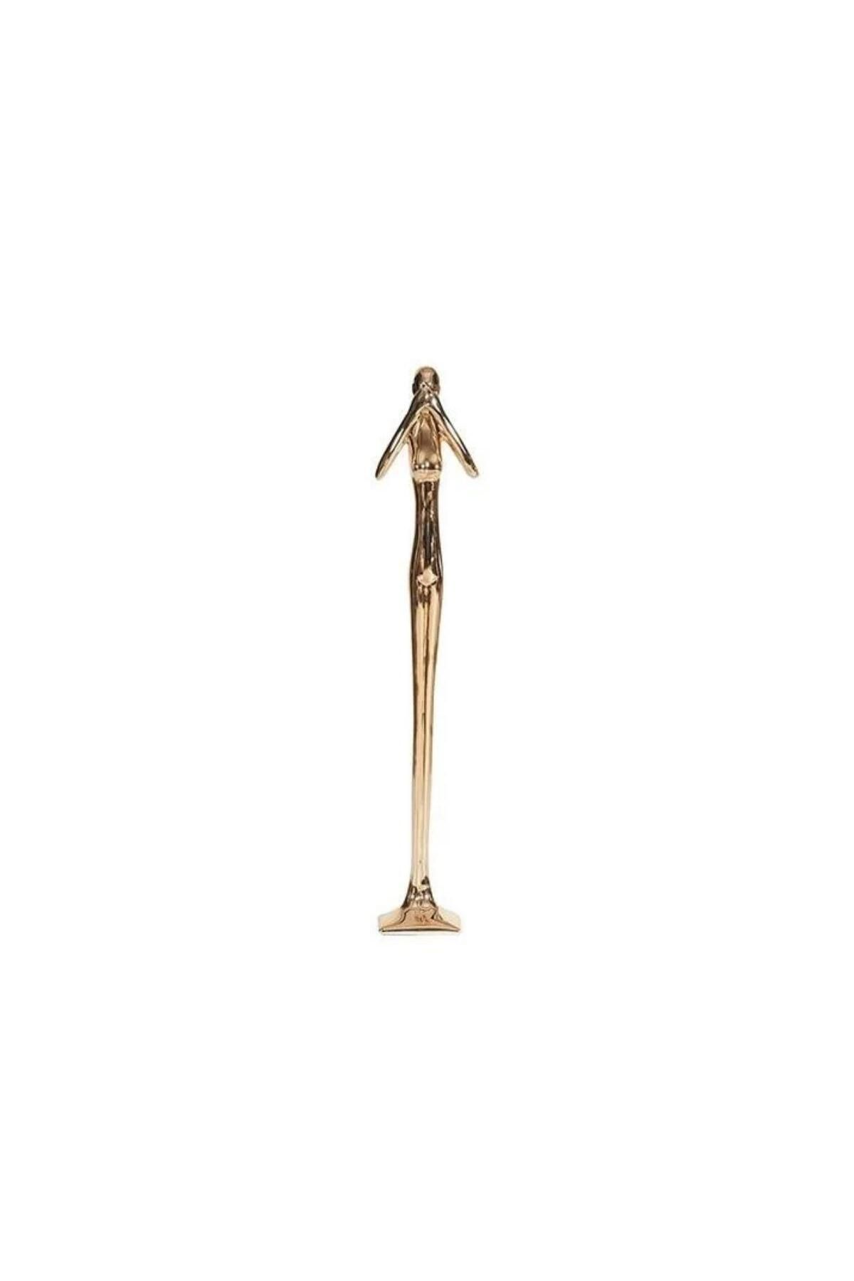 LAMEDORE Uzun Biblo (Bilmiyorum) Gold 14x10x73 Cm