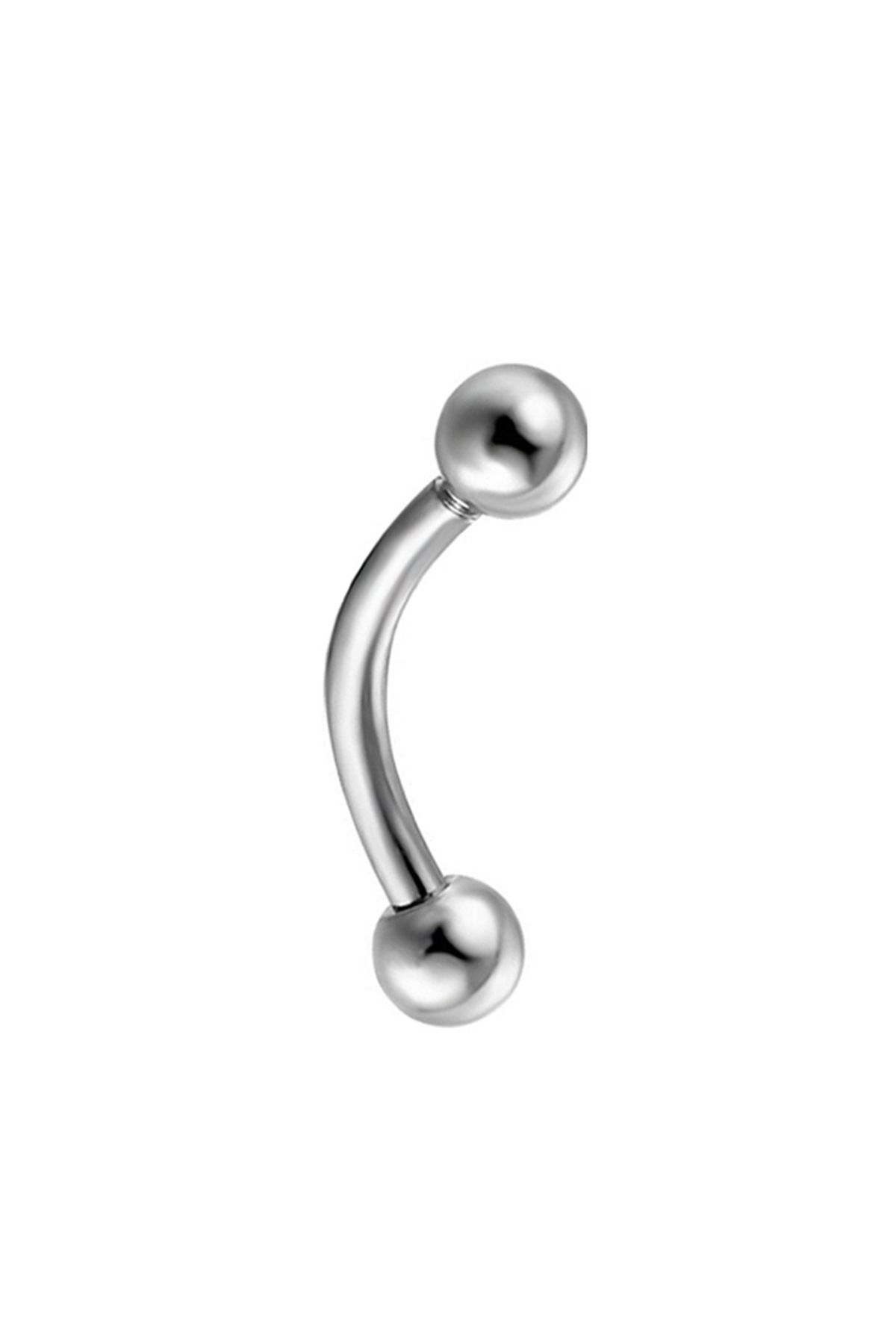 Nehir 316l Cerrahi Çelik Gümüş Renk 5 Adet Septum Piercing Kavis Serisi