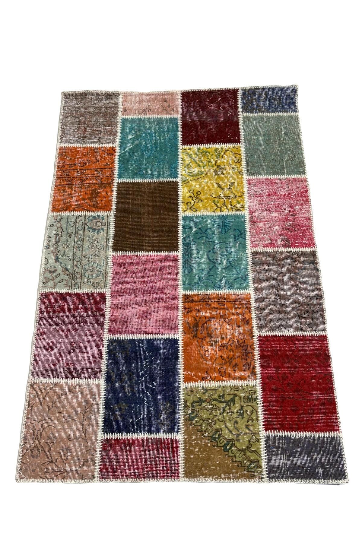 1001Rugs Patchwork El Halı 120 x 180