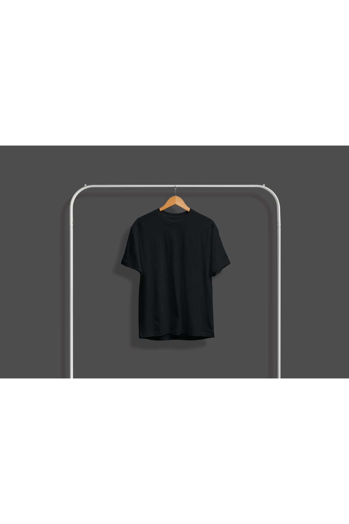 Elnim Erkek Bisiklet Yaka Pamuklu Oversize Tshirt