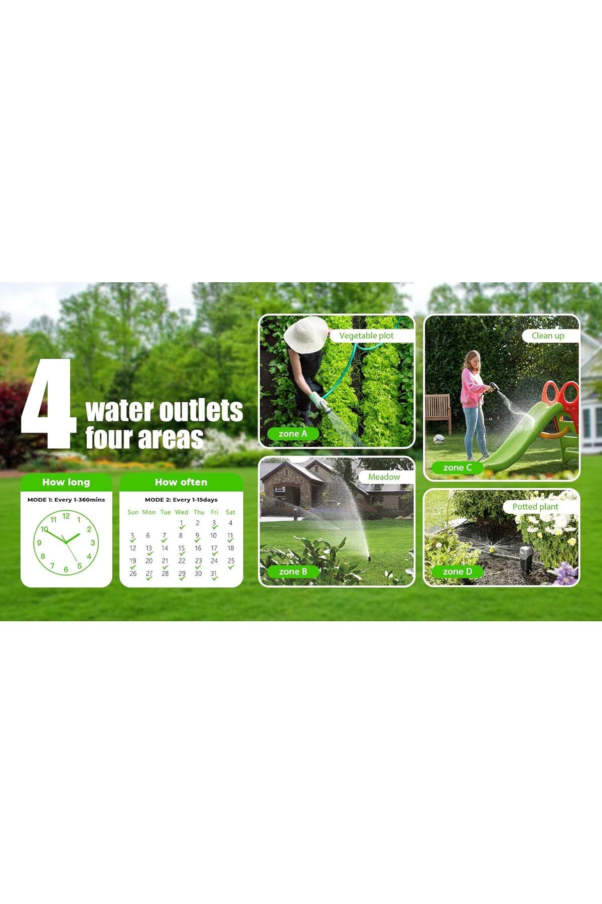 Egardenkart-Smart 4-Outlet Automatic Water Timer 9