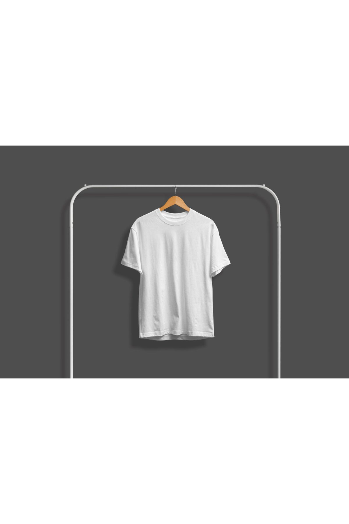Elnim Erkek Bisiklet Yaka Pamuklu Oversize Tshirt