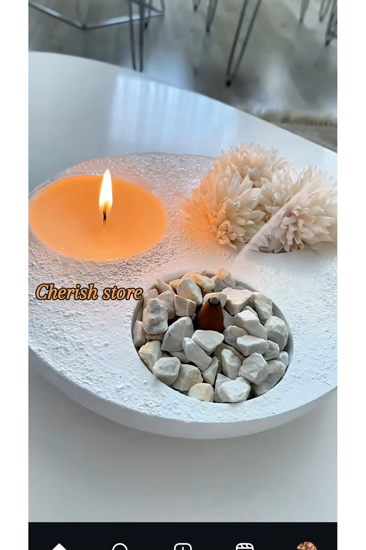CHERİSH Dekoratif mumluk & tütsülük