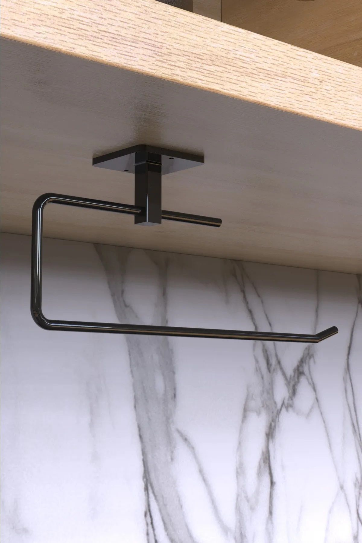 Jusso Rulo Havluluk Peçetelik Yapışkanlı Pratik Banyo Mutfak Askısı Kağıt Rulo Havluluk