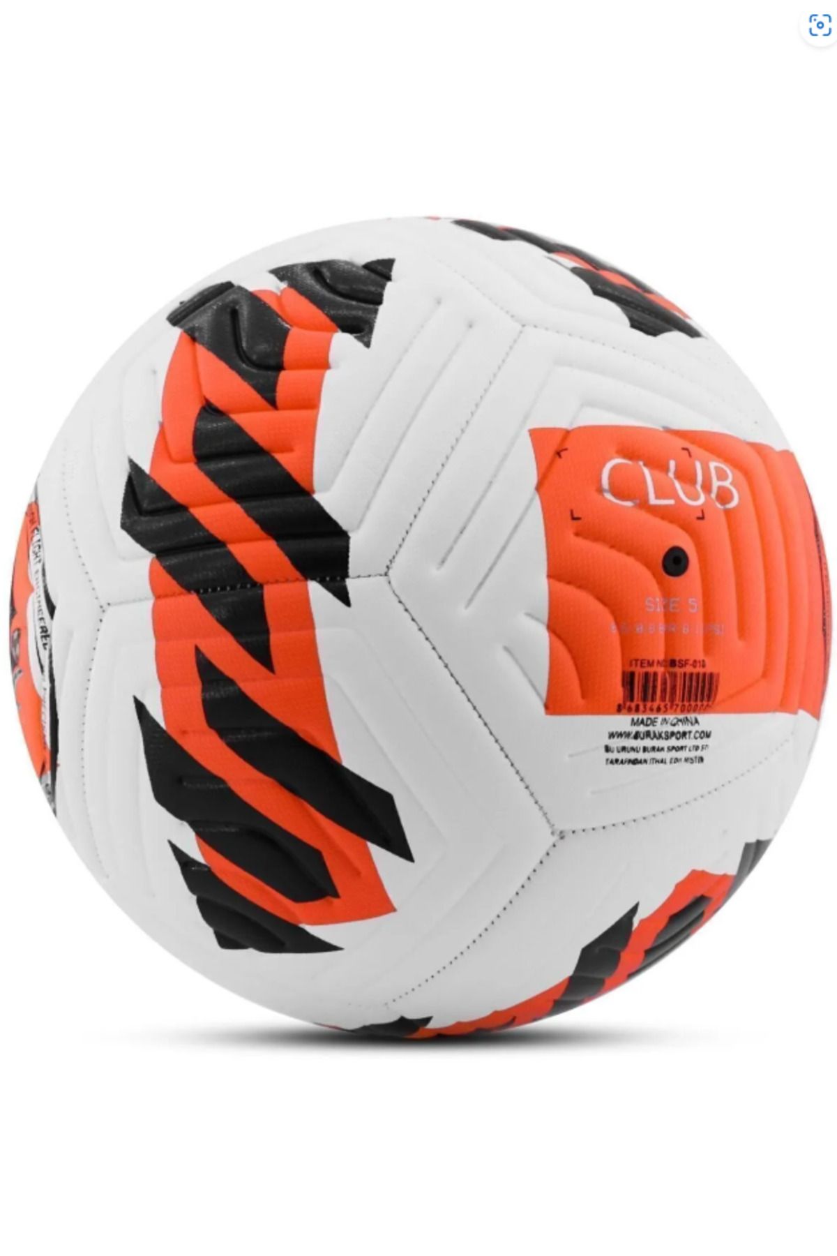 ByKurt Halı Saha Futbol Topu Neon Kırmızı Dayanıklı TPU Kaplama Pompa Hediyeli No:5