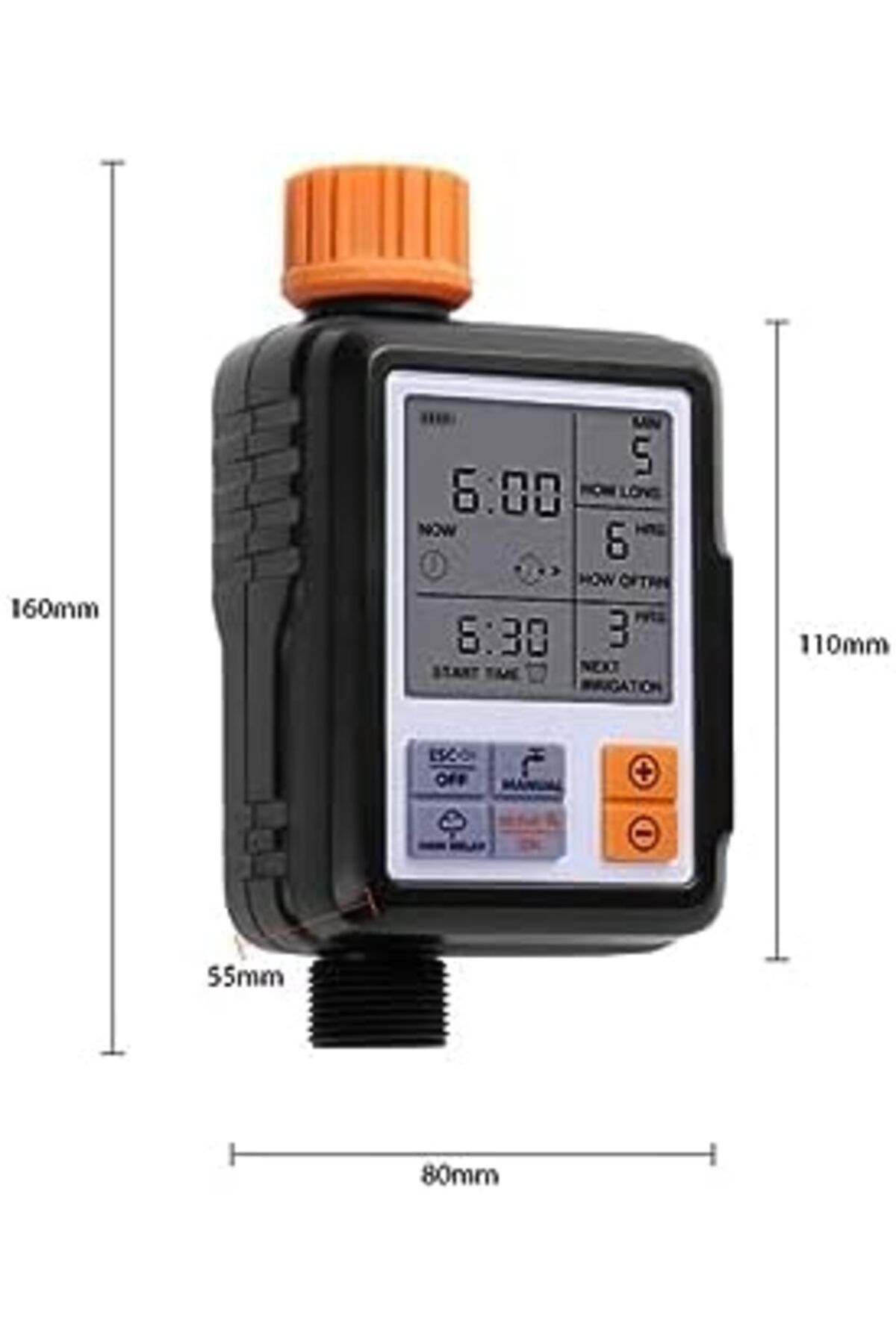 Egardenkart-Outdoor Watering Timer Automatic watering timer Large Screen Multifunctional Timing Wate 4