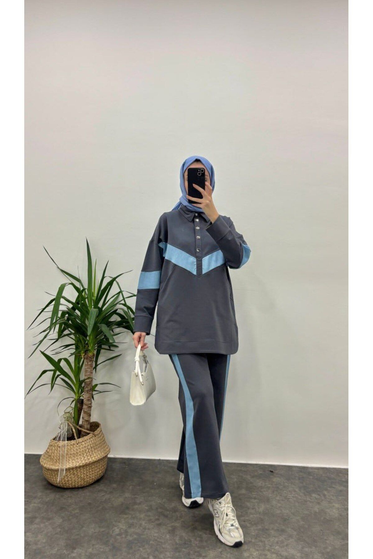 Suede Style 5182 - 2 İplik Kot Garnili Kadın Takım