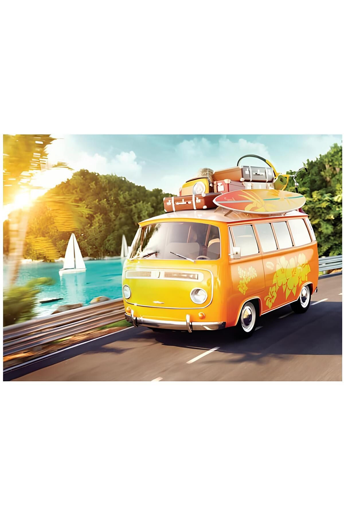 KILIÇASLAN SHOP BLUE FOCUS 1000 PARÇA PUZZLE RETRO MİNİBÜS VOSVOS