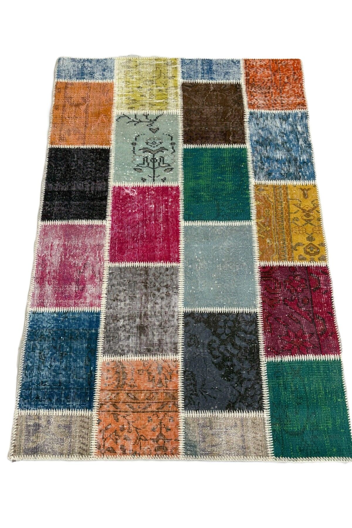 1001Rugs Patchwork El Halı 120 x 180