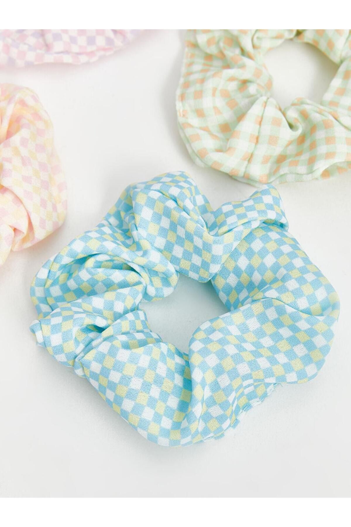 LC Waikiki-Prf,4 Pcs Color Scrunchie (S5) 3