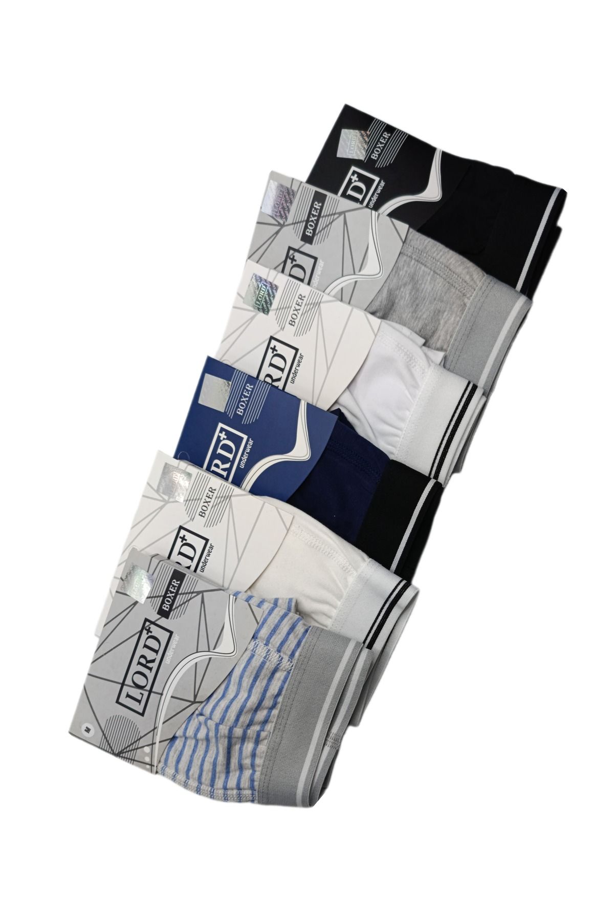 lordplus %100 Kaliteli Pamuklu Erkek Boxer 6'lı