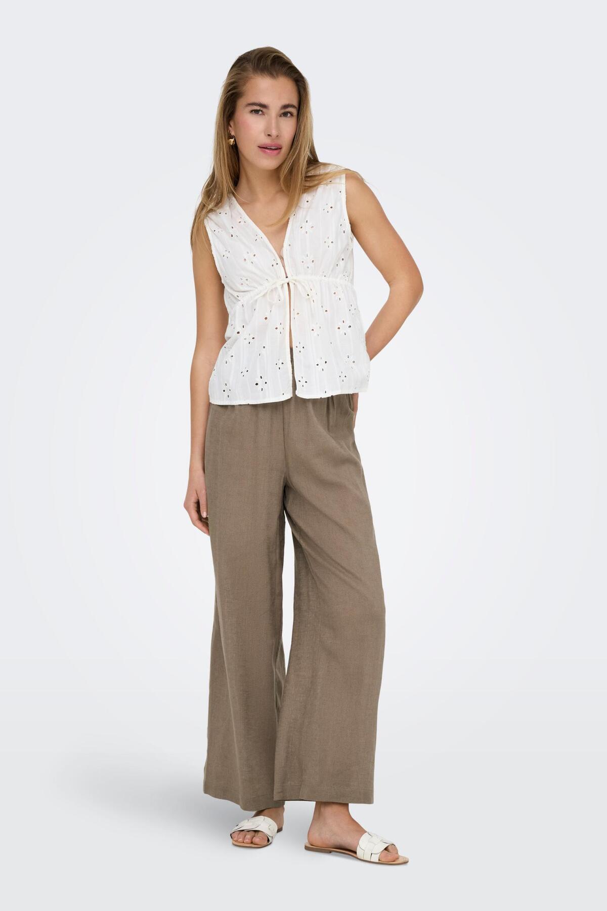 ONLY-Hose mit weitem Beinschnitt ONLTOKYO Gerade geschnitten Hose mit weitem Beinschnitt 3