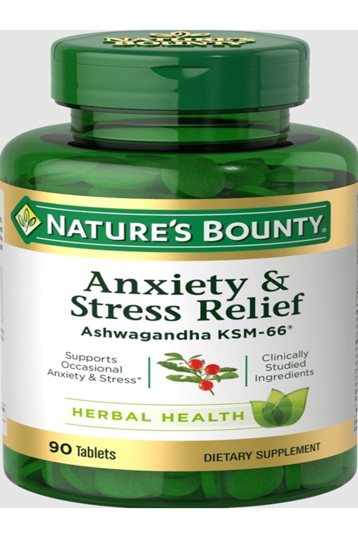 NATUREST BEAUTY & HEALTH Natures Bounty , Anxiety & Stress Relief ksm-66 90 tablet