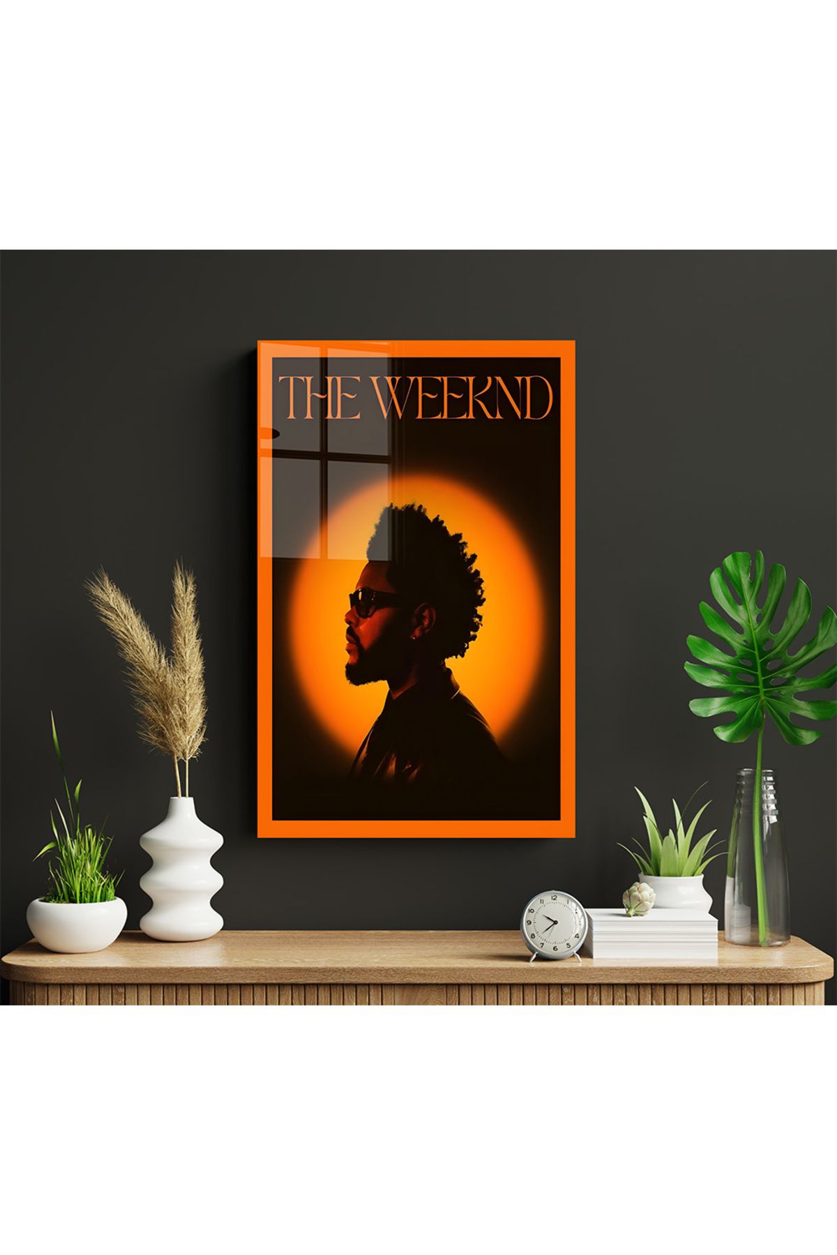Ayabak Metal Poster The Weeknd - Dekoratif - Hediyelik Çerçevesiz Tablo