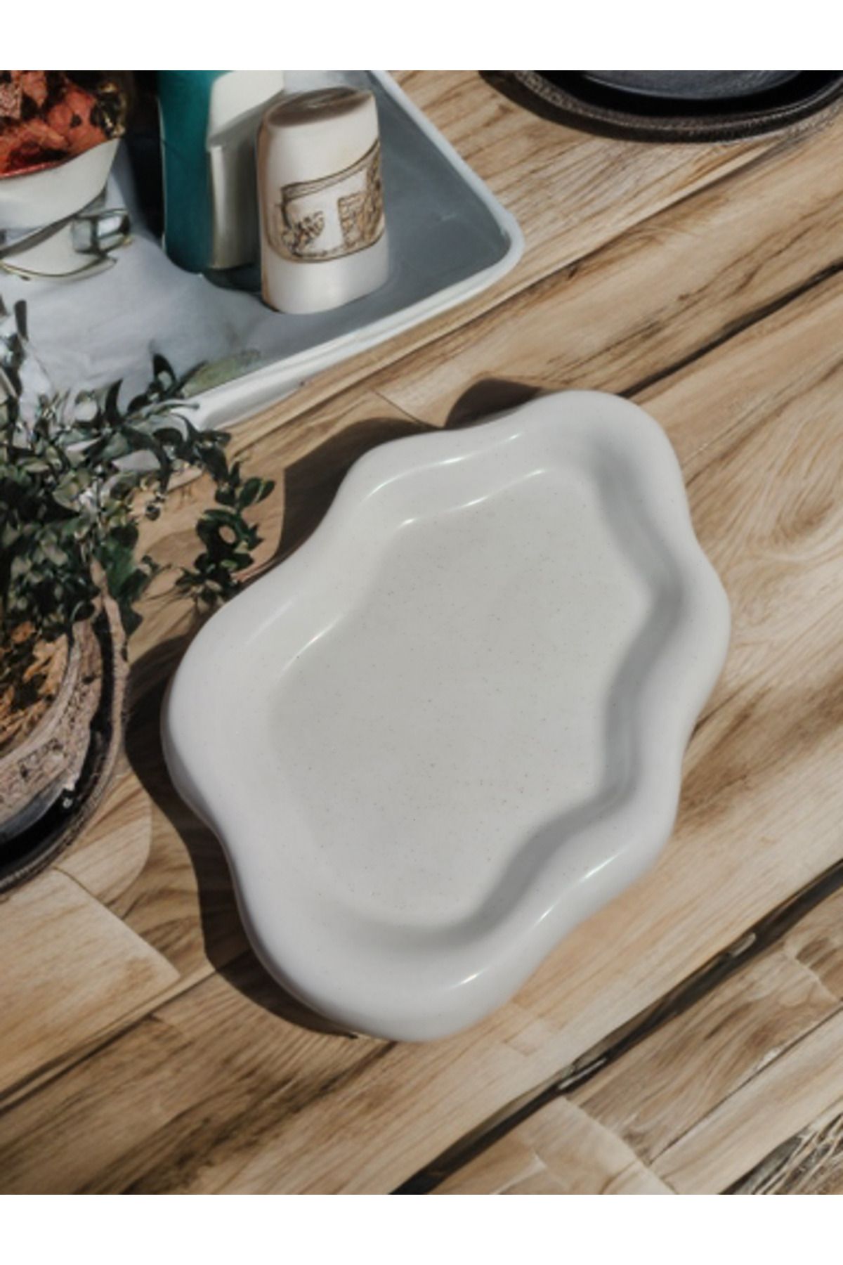 SYArts Bulut Desen Takı Tabağı Çok Amaçlı Dekoratif