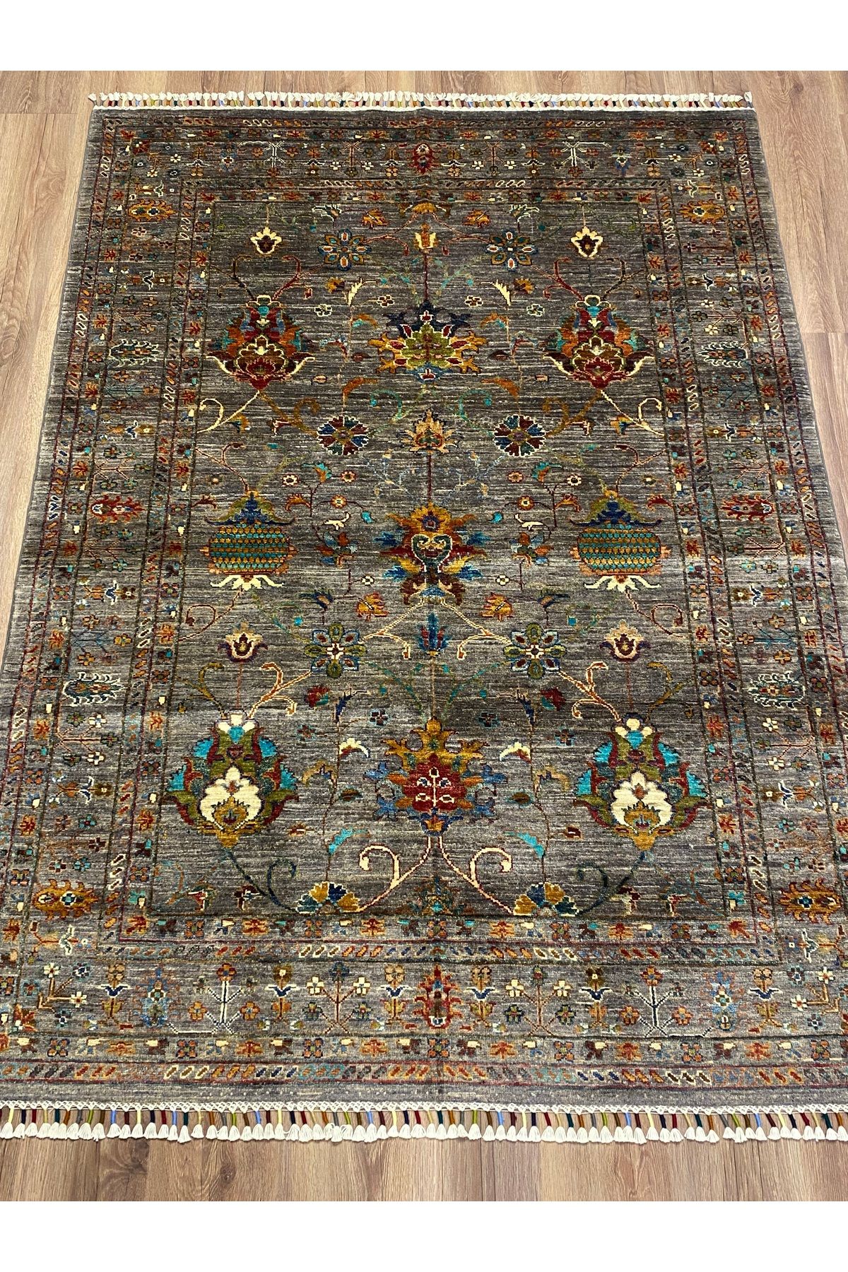 fethiyehalıkilim El Dokuma Afgan Sultani Halısı –%100 Yün %100 El Dokuma Naturel Dekoratif Halı El İşi Özgün