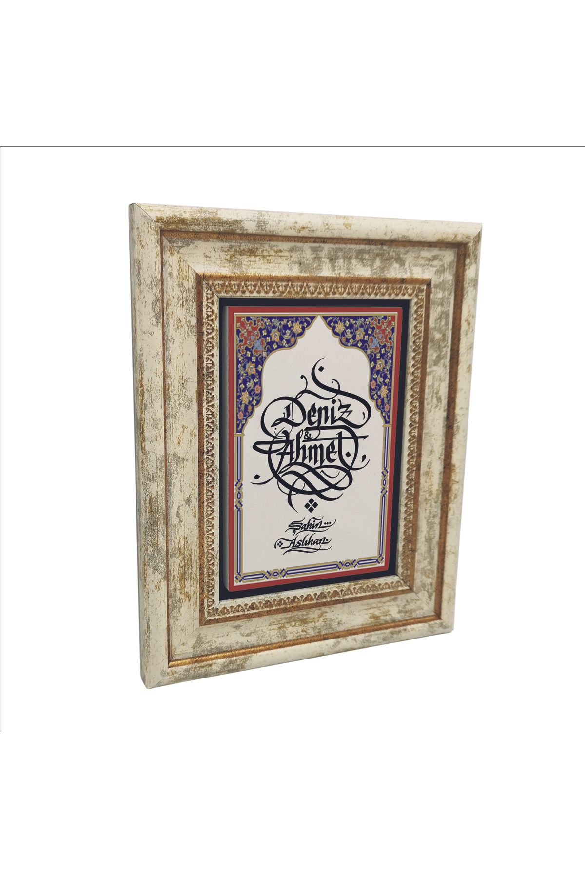 Sadrazam Hat Sanatı İle İsim Yazılı Doğaltaş Tablo (20 X 25 KDKD-2)