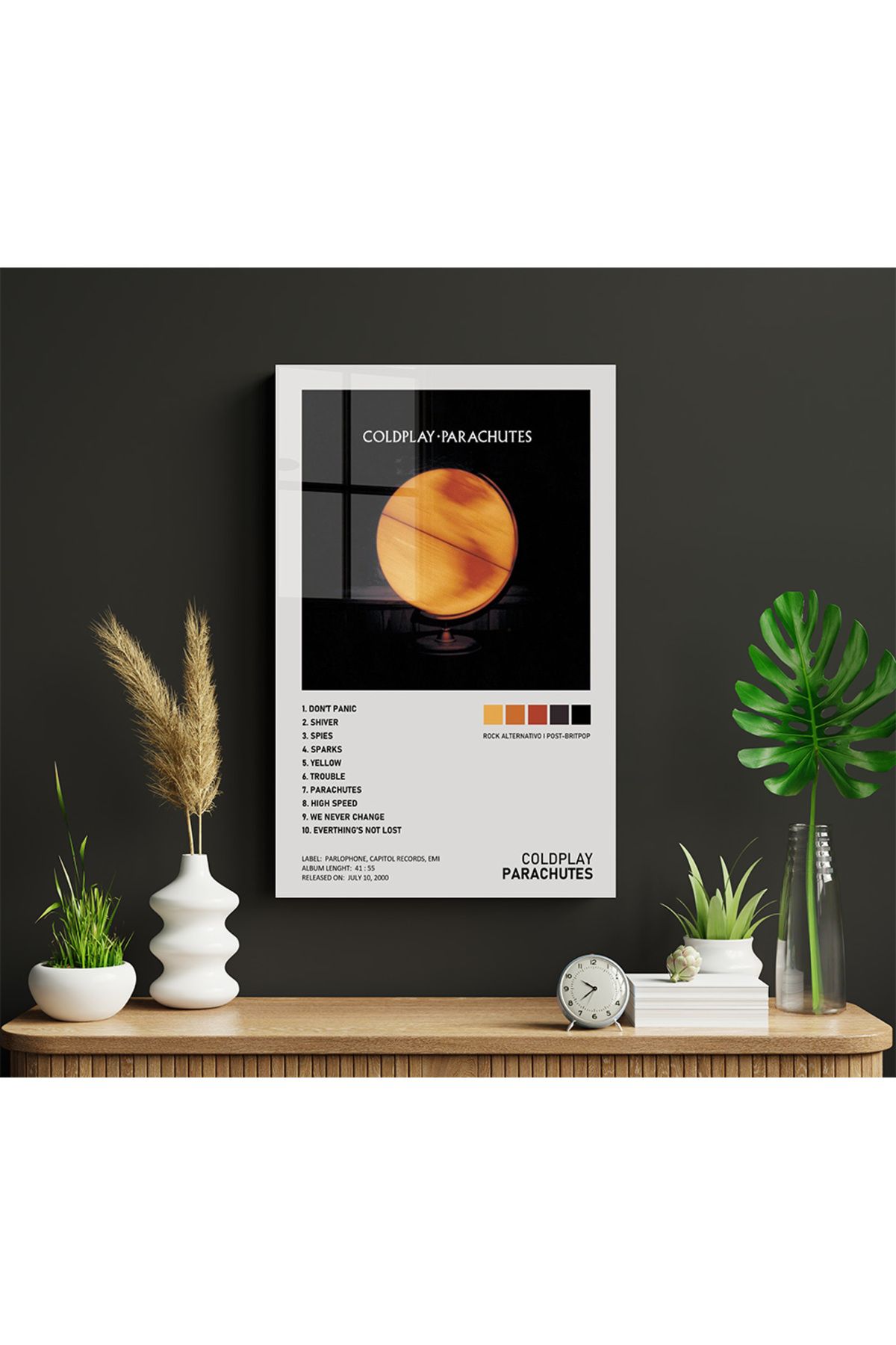 Ayabak Metal Poster ColdPlay - Dekoratif - Hediyelik Çerçevesiz Tablo
