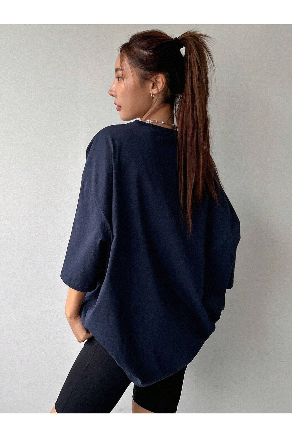 Sweetline Fantastıc Süprem T-Shirt - Siyah Baskılı Oversize Bisiklet Yaka Kısa Kol Tişört görsel 5