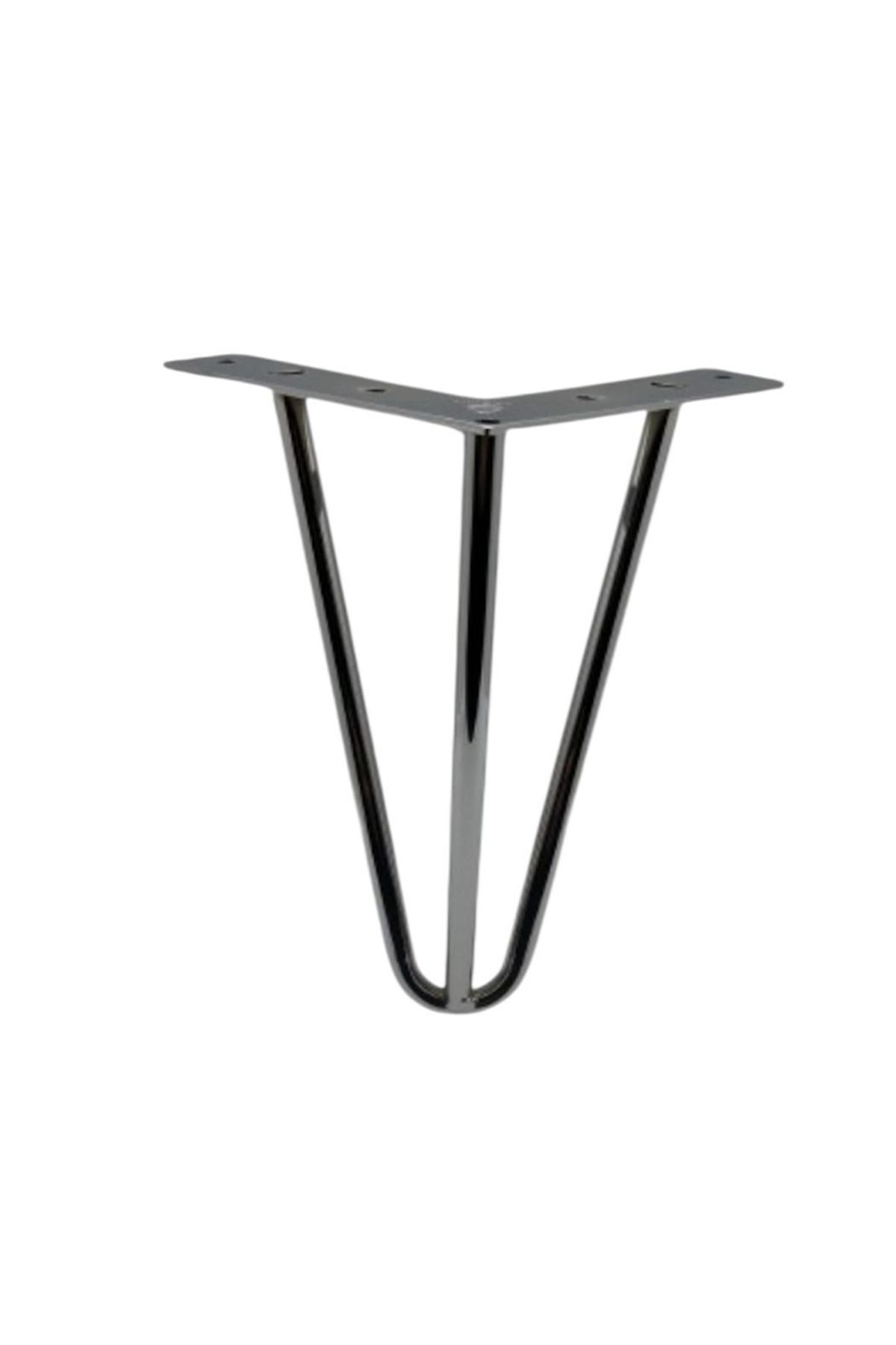 EYMEN YAPI Çubuk Ayak Metal 20 cm Krom Mobilya Koltuk Ayağı