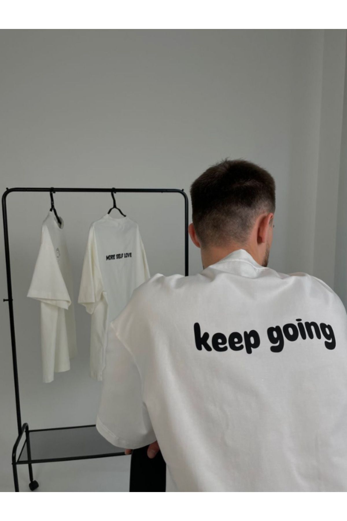 DEEFWEAR DREICH KEEP GOİNG BASKILI BEYAZ TSHIRT