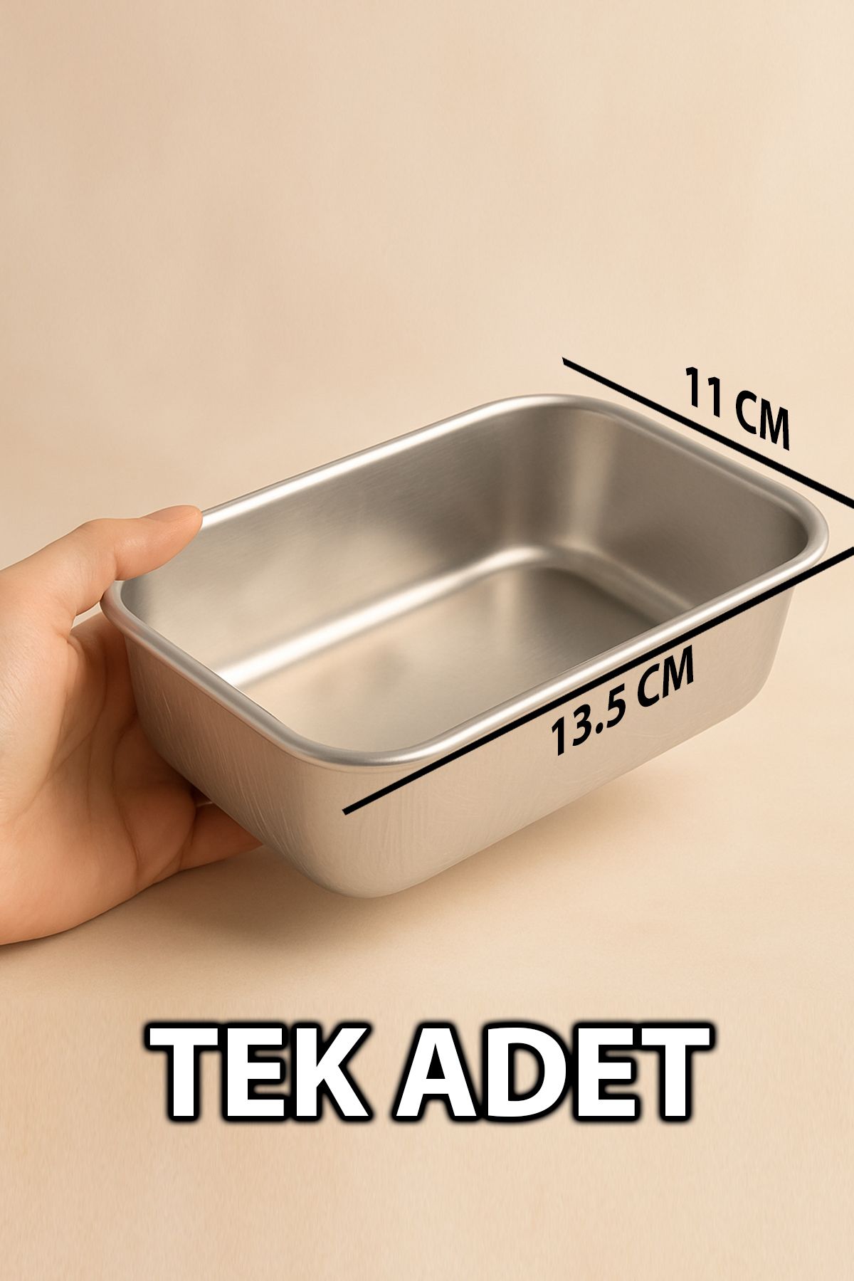 nextbuy Paslanmaz Çelik Tekli 1 Adet Saklama Kabı Saklama Kabı Kahvaltılık Kase Tabak Mutfak