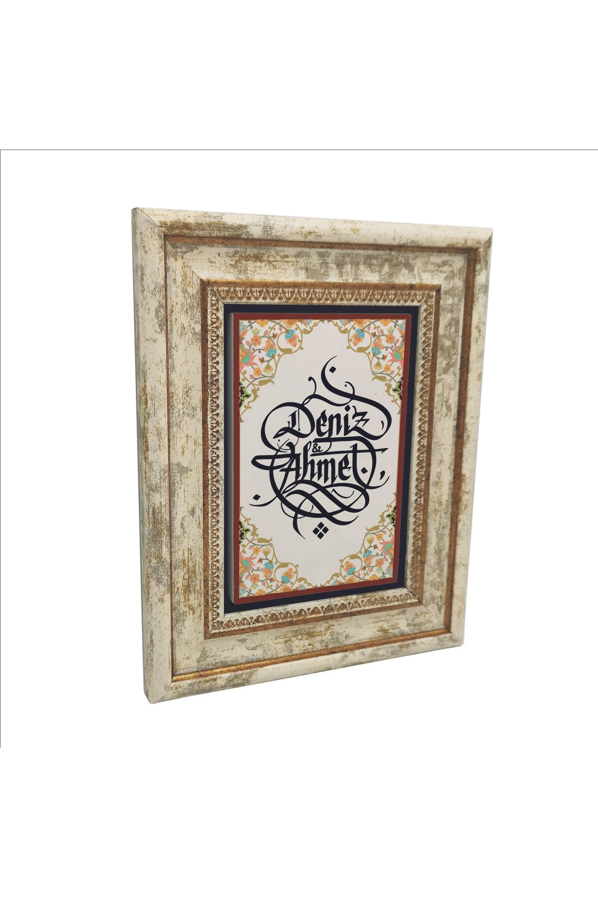 Sadrazam Hat Sanatı İle İsim Yazılı Doğaltaş Tablo (20 X 25 KDKD-6)