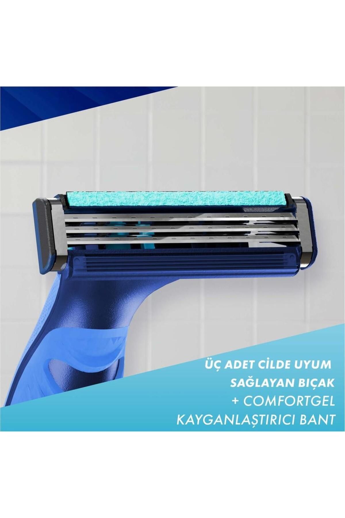 Gillette-Sensor 3 Plus Comfort Machine 4 Blades-2 Pieces 4