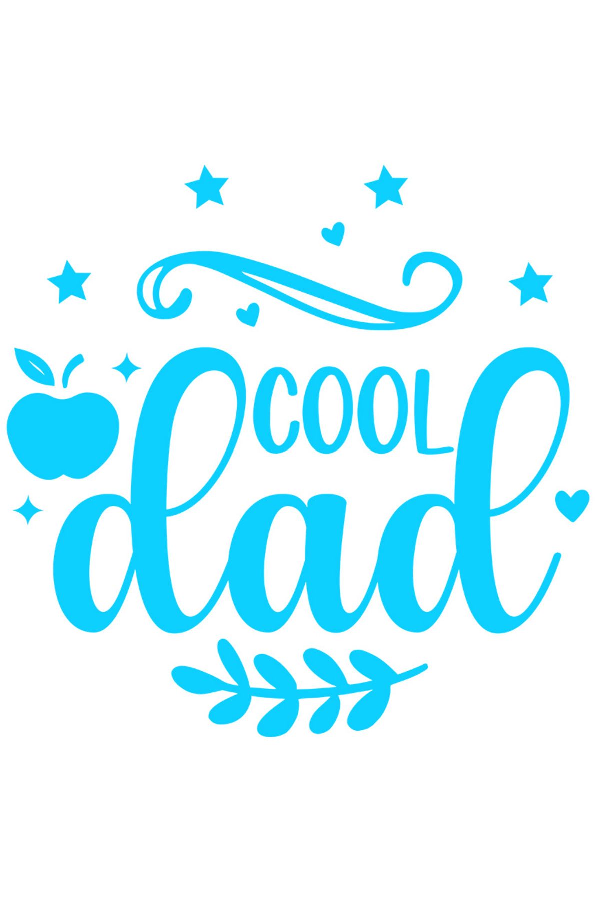 StoryGift Romania Sticker Exterior Cu Stelute Pentru Un Tata Smecher , Vinyl Albastru, 40 Cm - One Size