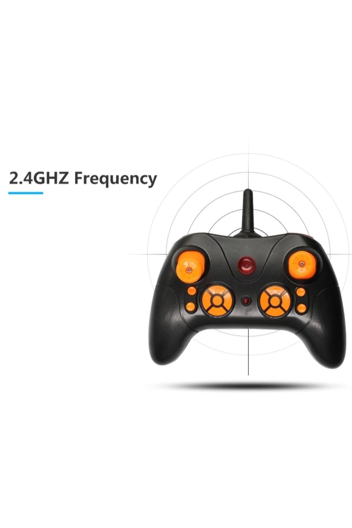 iUni-Lc222-a Remote Control Airplane, Thunder Jet X, 360° Acrobatics, Gyroscope, Led Lights, Blue 3