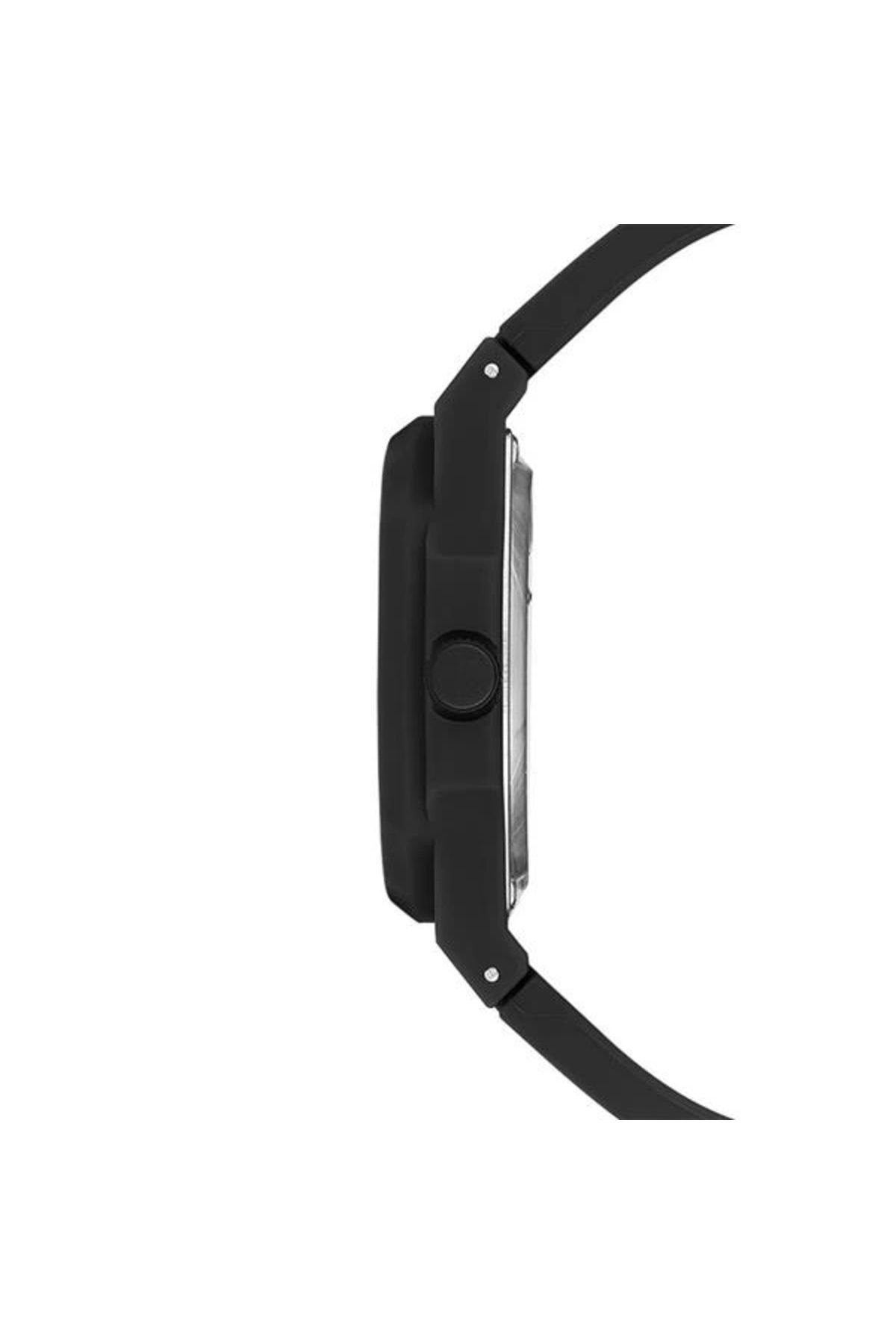 Lale Moda Polo Dikdörtgen Kasa Waterproof Erkek Saat Siyah
