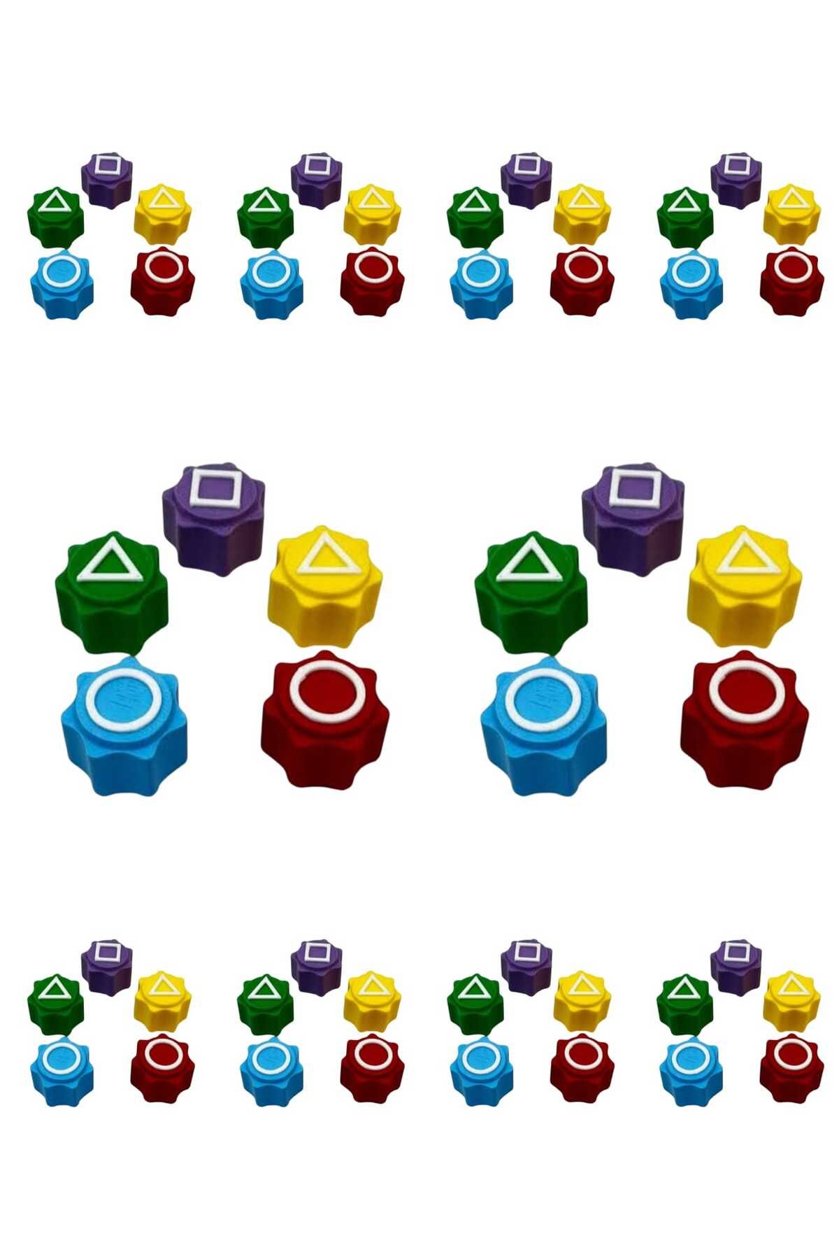 Orko Toys 10 Set Squid Game 5 Taş Oyunu Beştaş Renkli Taşlar