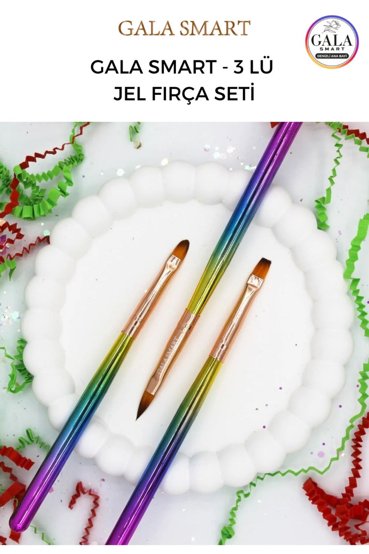 gala smart Protez Tırnak Nail Art Fırça Setleri