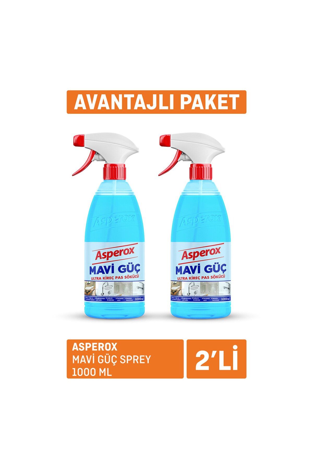 ASPEROX Mavi Güç Sprey 2 x 1L