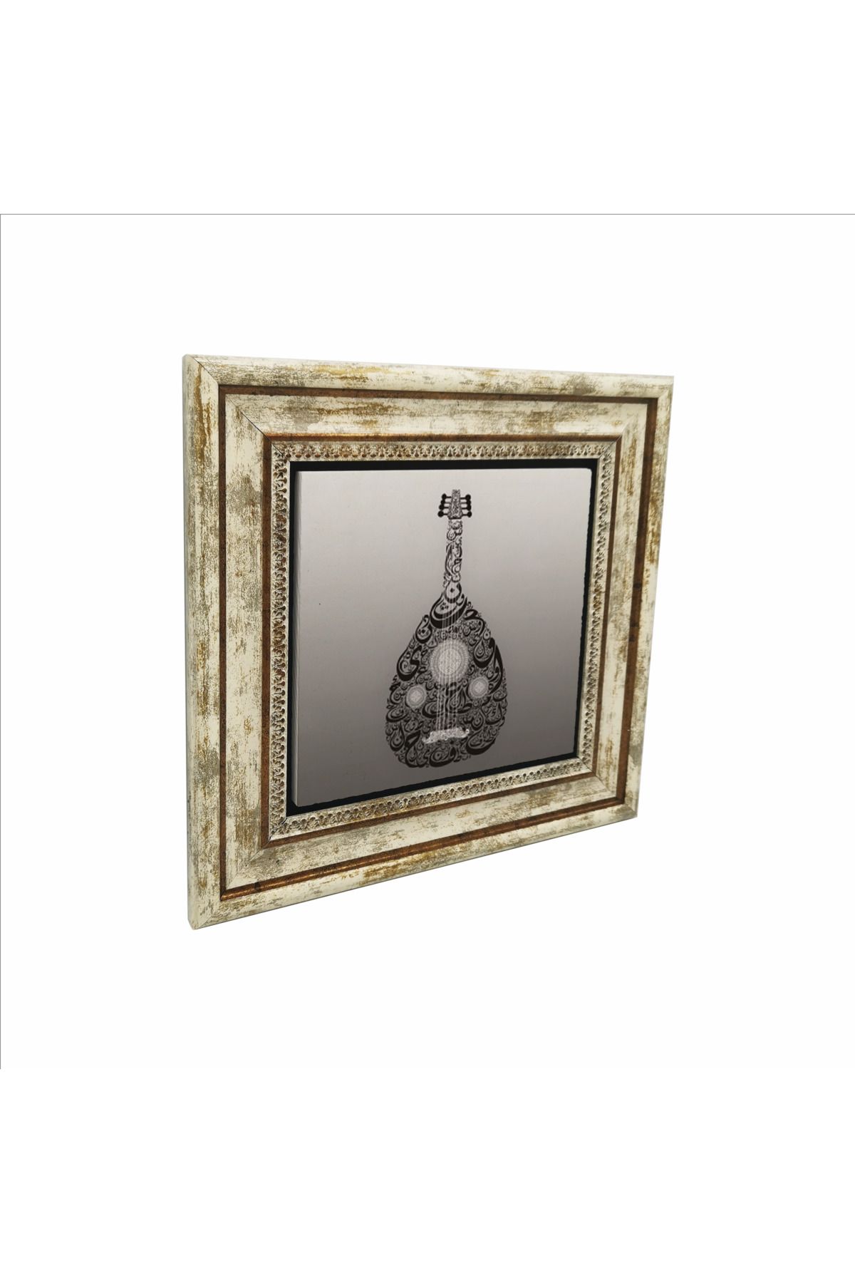 Sadrazam Ud Şeklinde Harfler Baskılı Doğaltaş Tablo (25 X 25 KH-213)