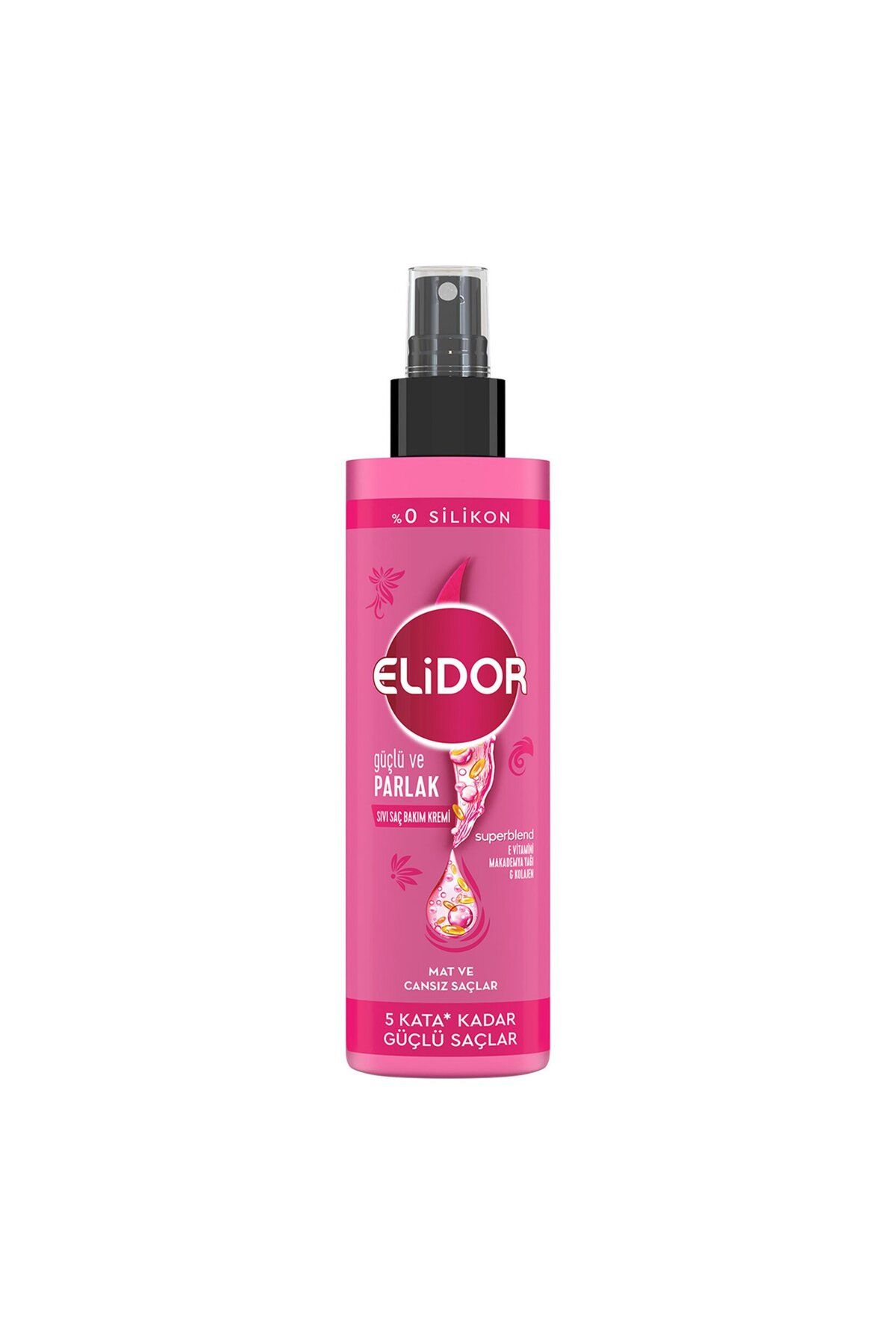 Elidor Sıvı Saç Bakım Kremi Güçlü ve Parlak 200 ml