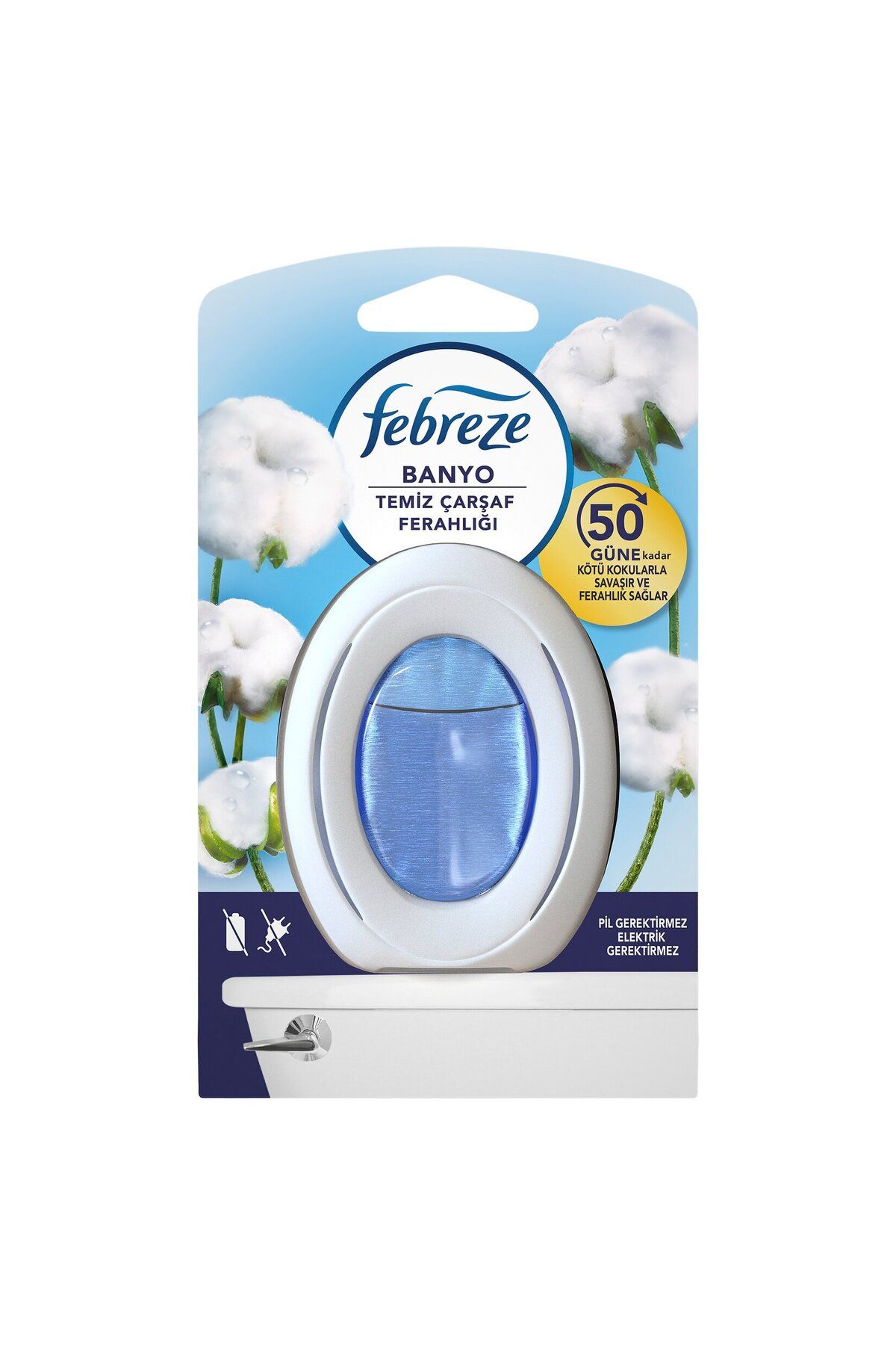 Febreze Hava Ferahlatıcı Banyo Oda Kokusu Temiz Çarşaf Ferahlığı