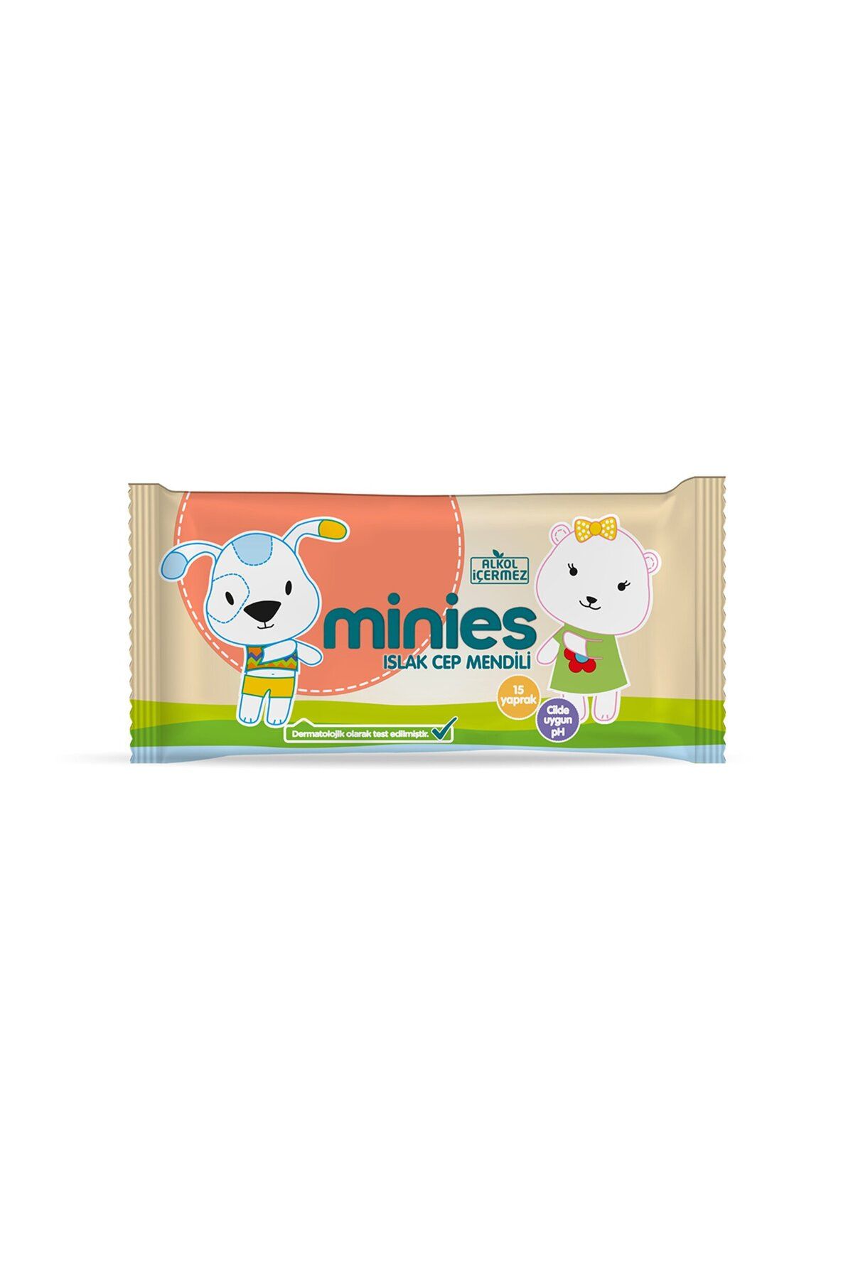 Minies Islak Cep Mendili 15 Yaprak