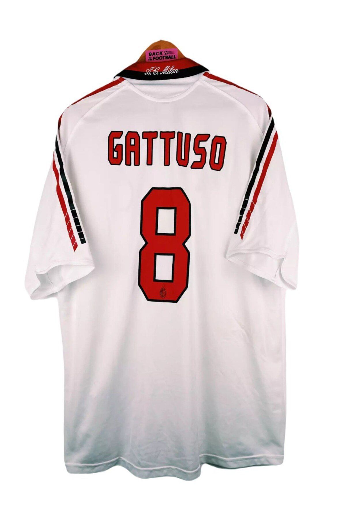 kombinezyum 2003-04 İsimsiz AC Milan Away Shirt OPEL #8 GATTUSO Yetişkin Forması