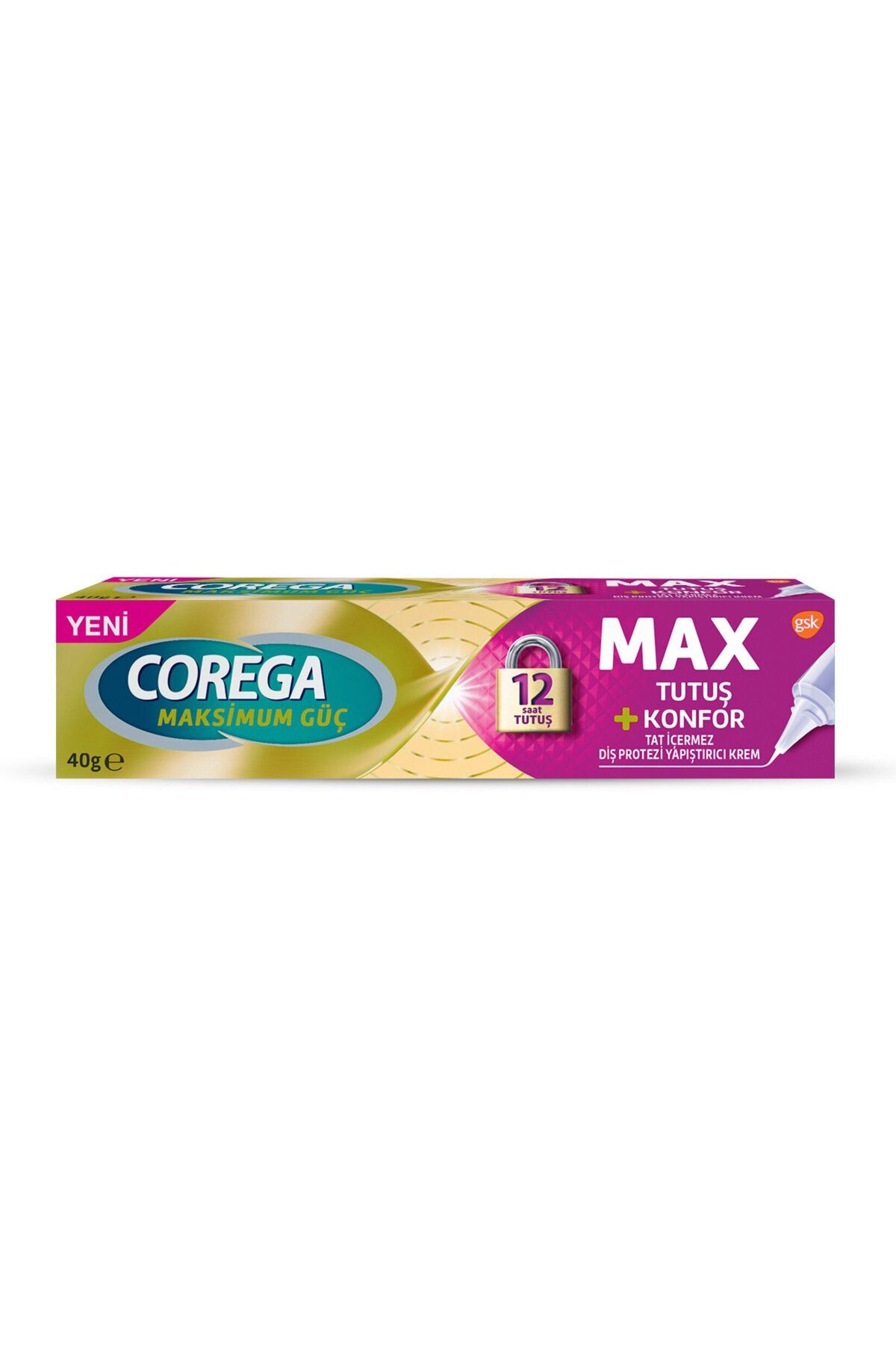 Corega Yastık Konforu Diş Protezi Yapıştırıcı Krem 40 G